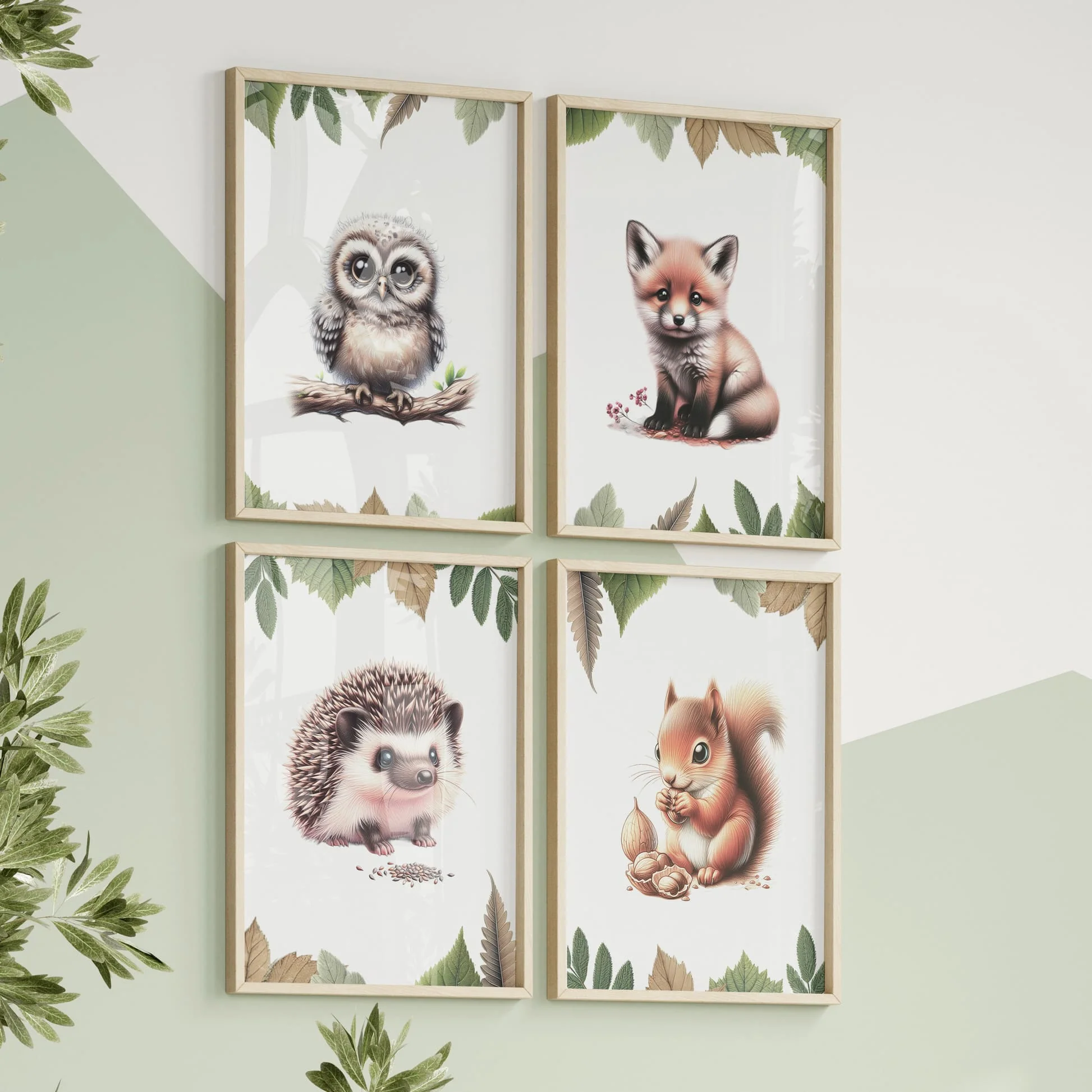 Woodland Creatures Collection | Children's Wall Art