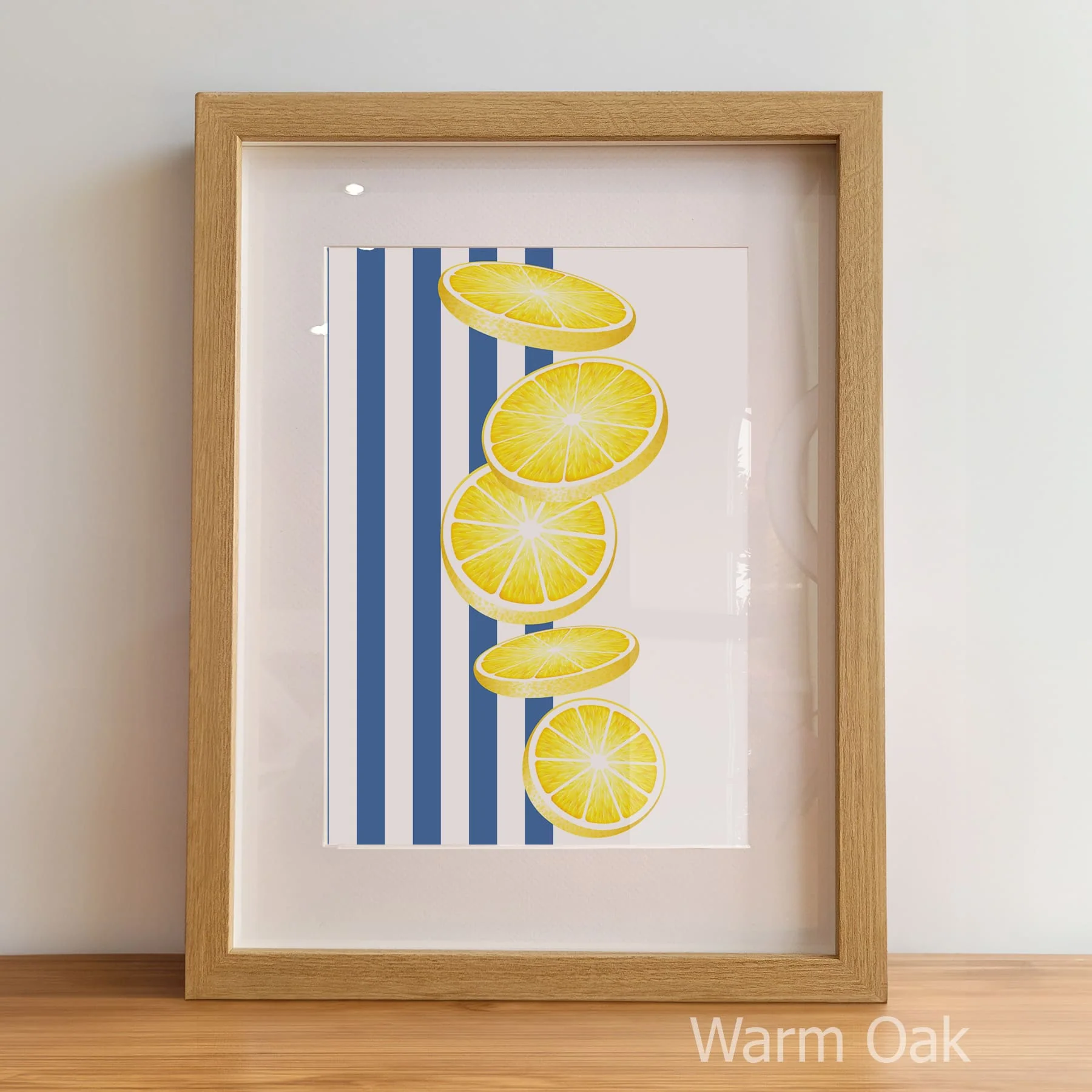 Personalised Lemon & Blue Nursery Print Set | Nursery Wall Art Set of 3 - Image 5