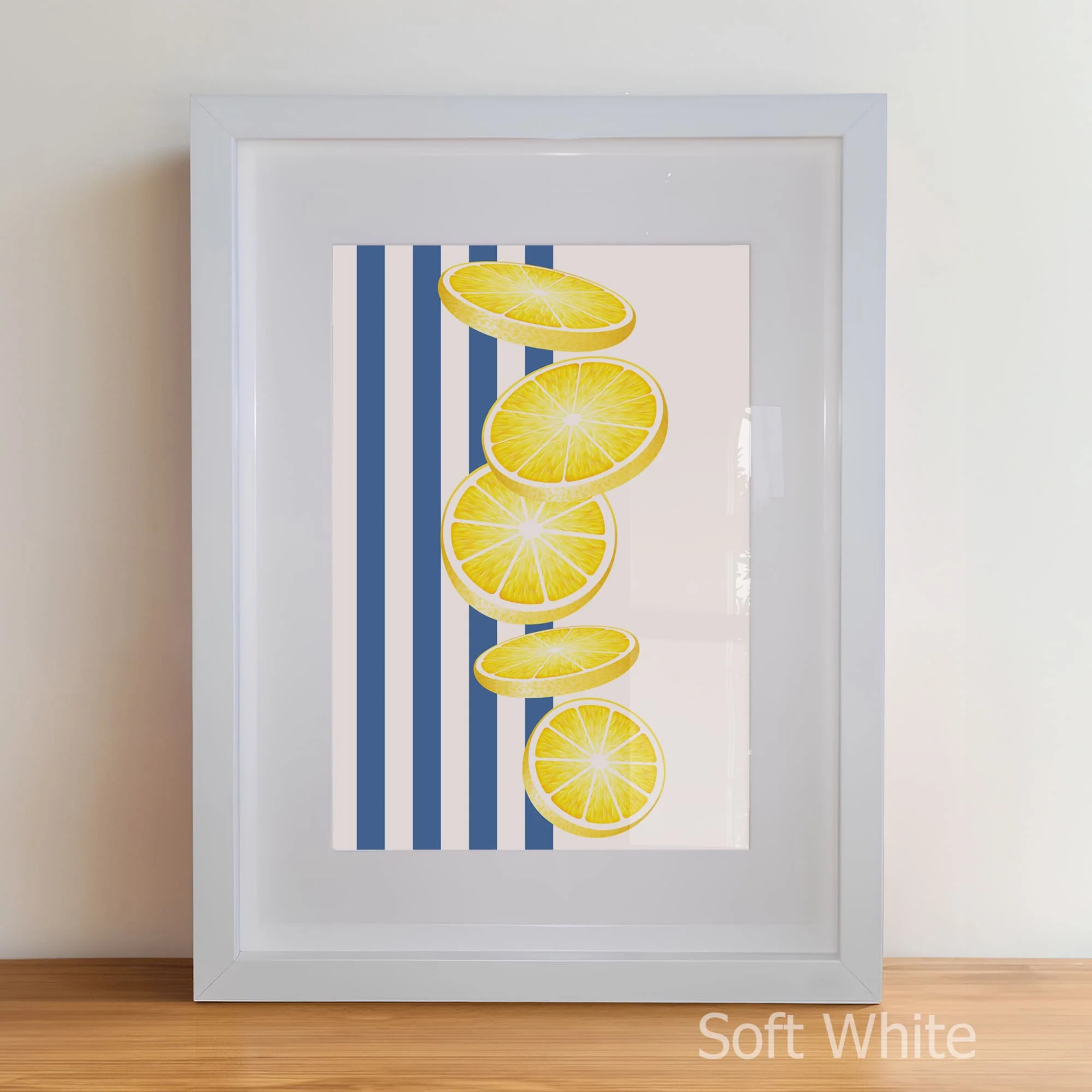 Personalised Lemon & Blue Nursery Print Set | Nursery Wall Art Set of 3 - Image 6