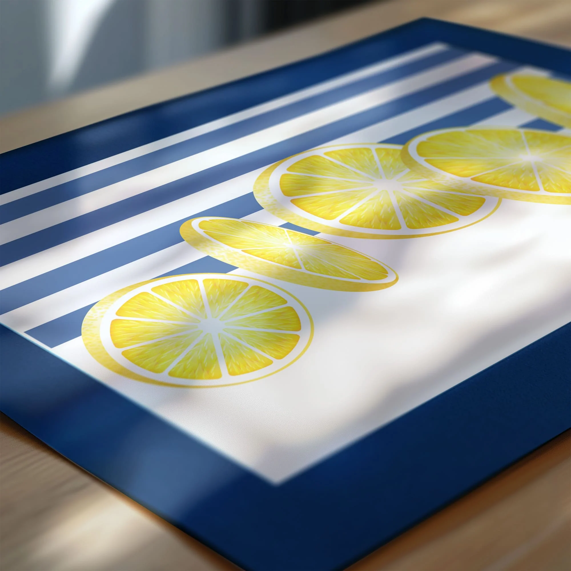 Personalised Lemon & Blue Nursery Print Set | Nursery Wall Art Set of 3 - Image 7