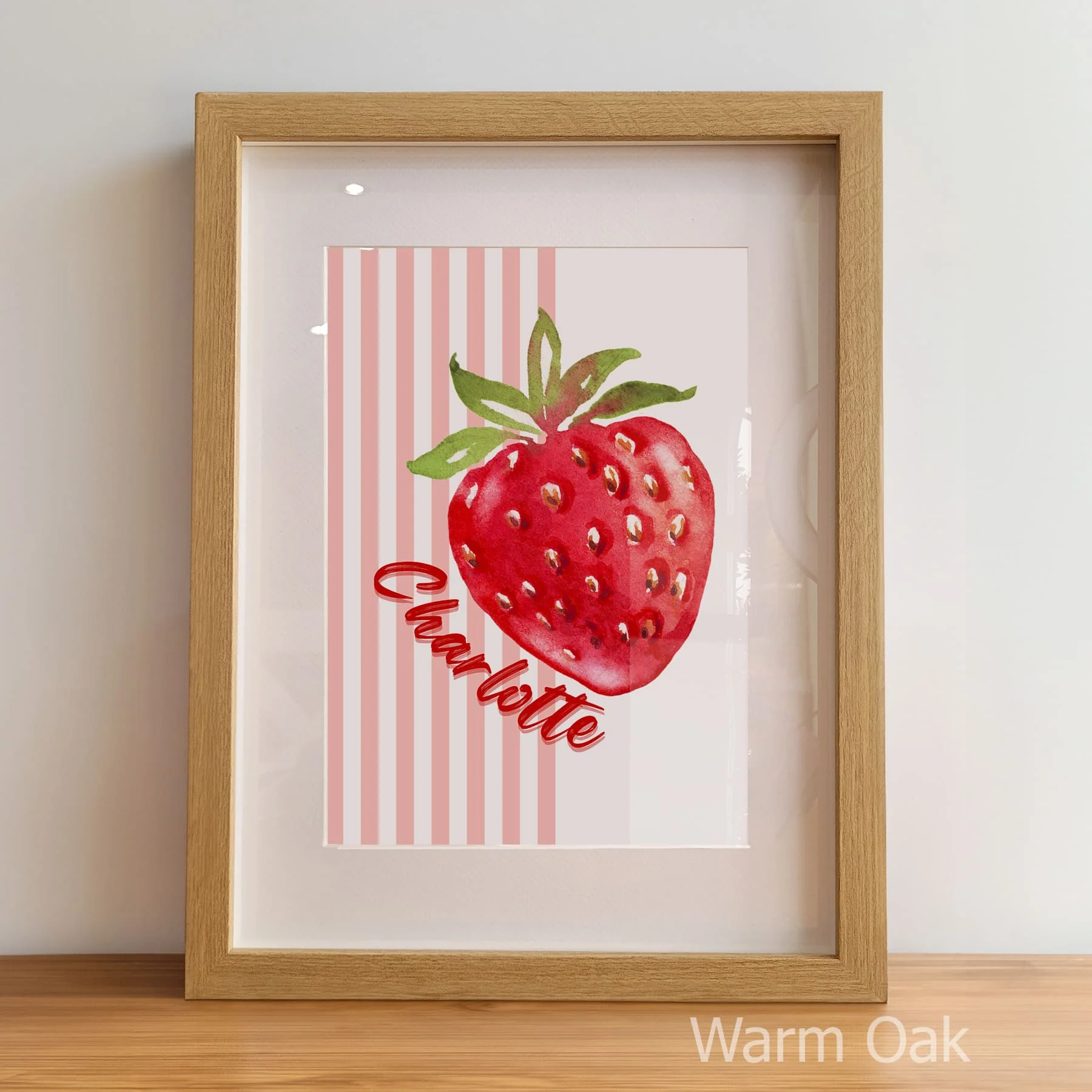 Sweet Strawberry Nursery Print Set | Set of 3 Nursery Wall Art - Image 4