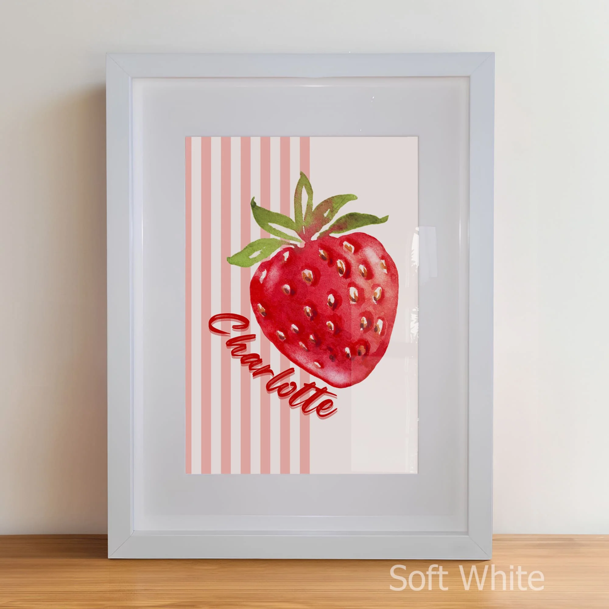 Sweet Strawberry Nursery Print Set | Set of 3 Nursery Wall Art - Image 5