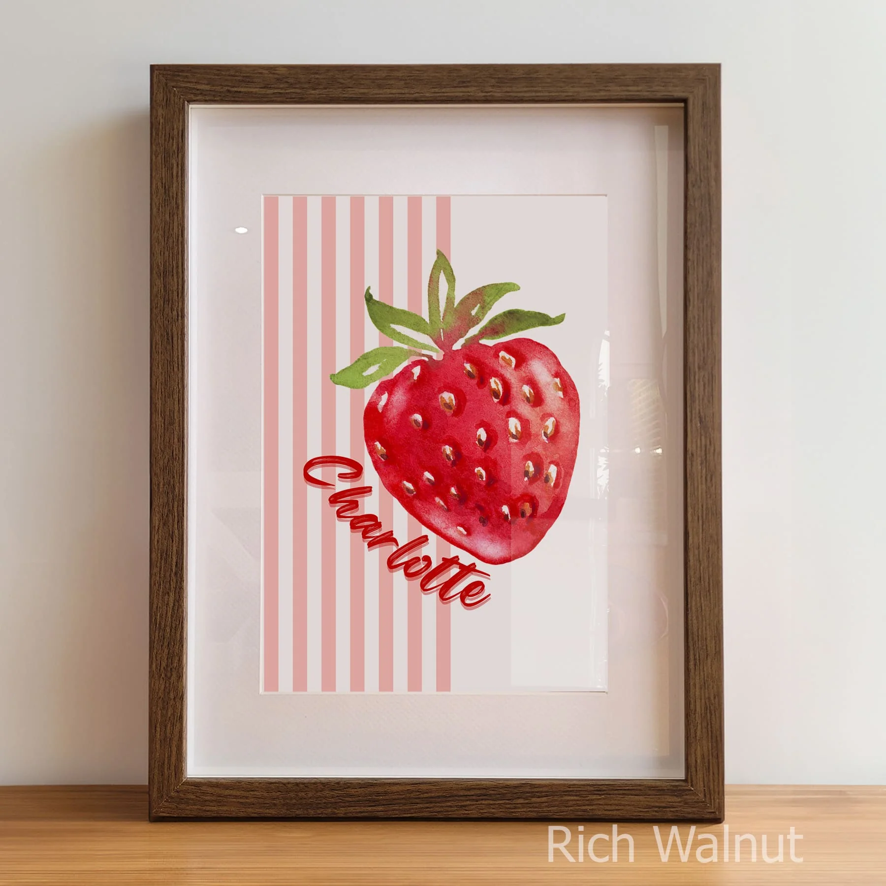 Sweet Strawberry Nursery Print Set | Set of 3 Nursery Wall Art - Image 6