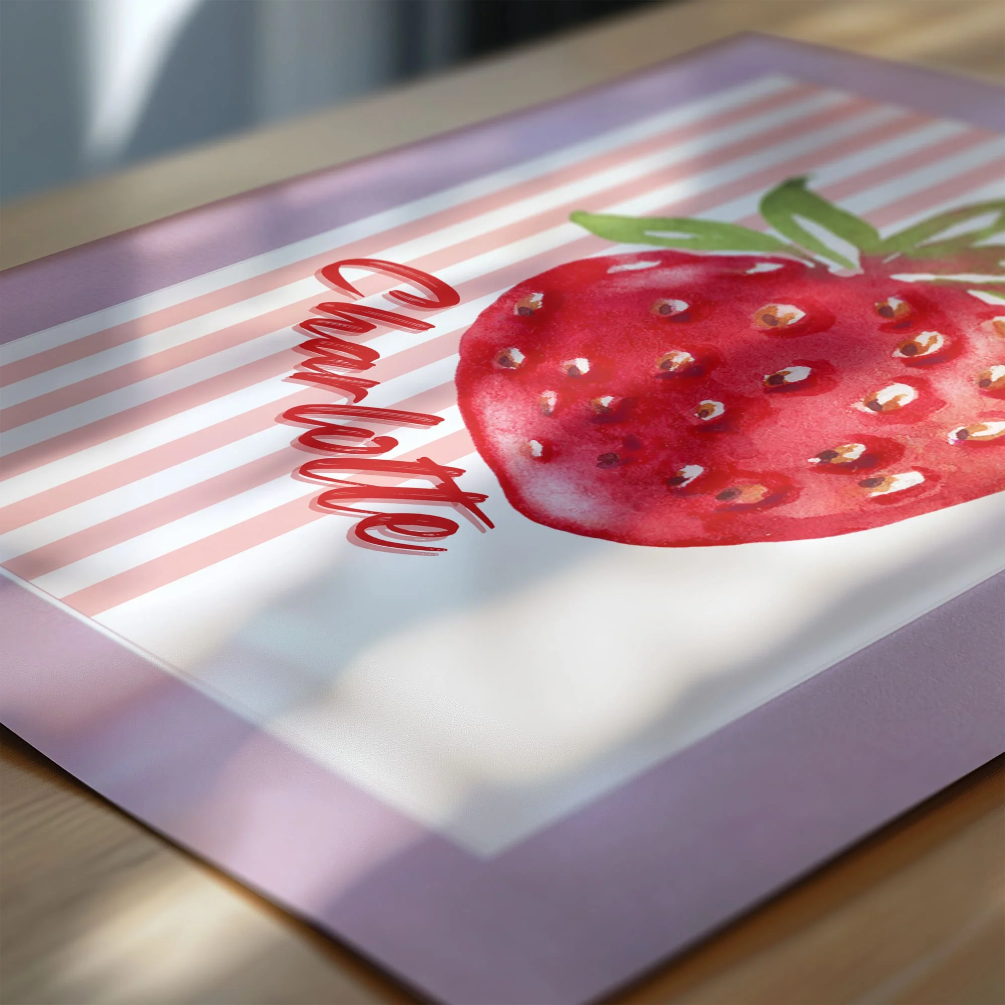 Sweet Strawberry Nursery Print Set | Set of 3 Nursery Wall Art - Image 7