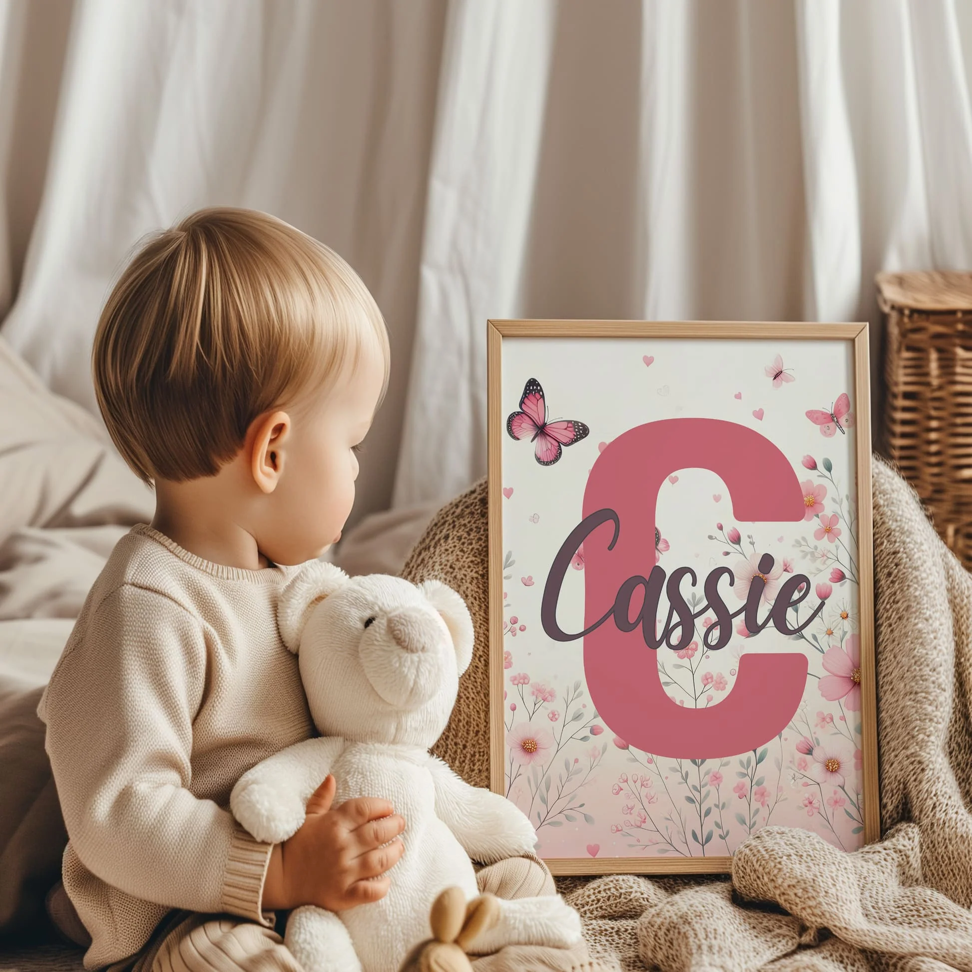 Pink Ballerina Set | Set of 3 Personalised Nursery Prints - Image 3