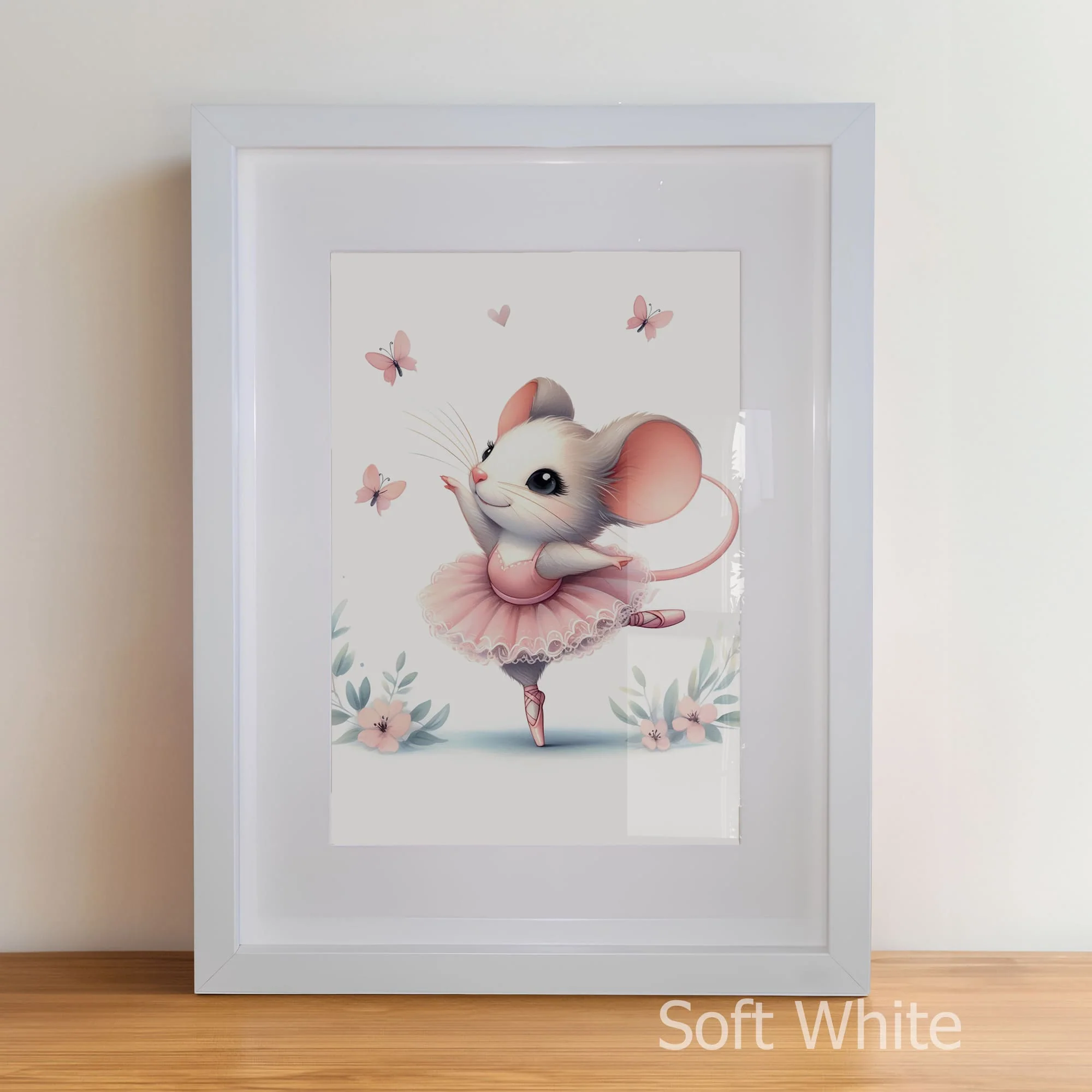 Pink Ballerina Set | Set of 3 Personalised Nursery Prints - Image 7