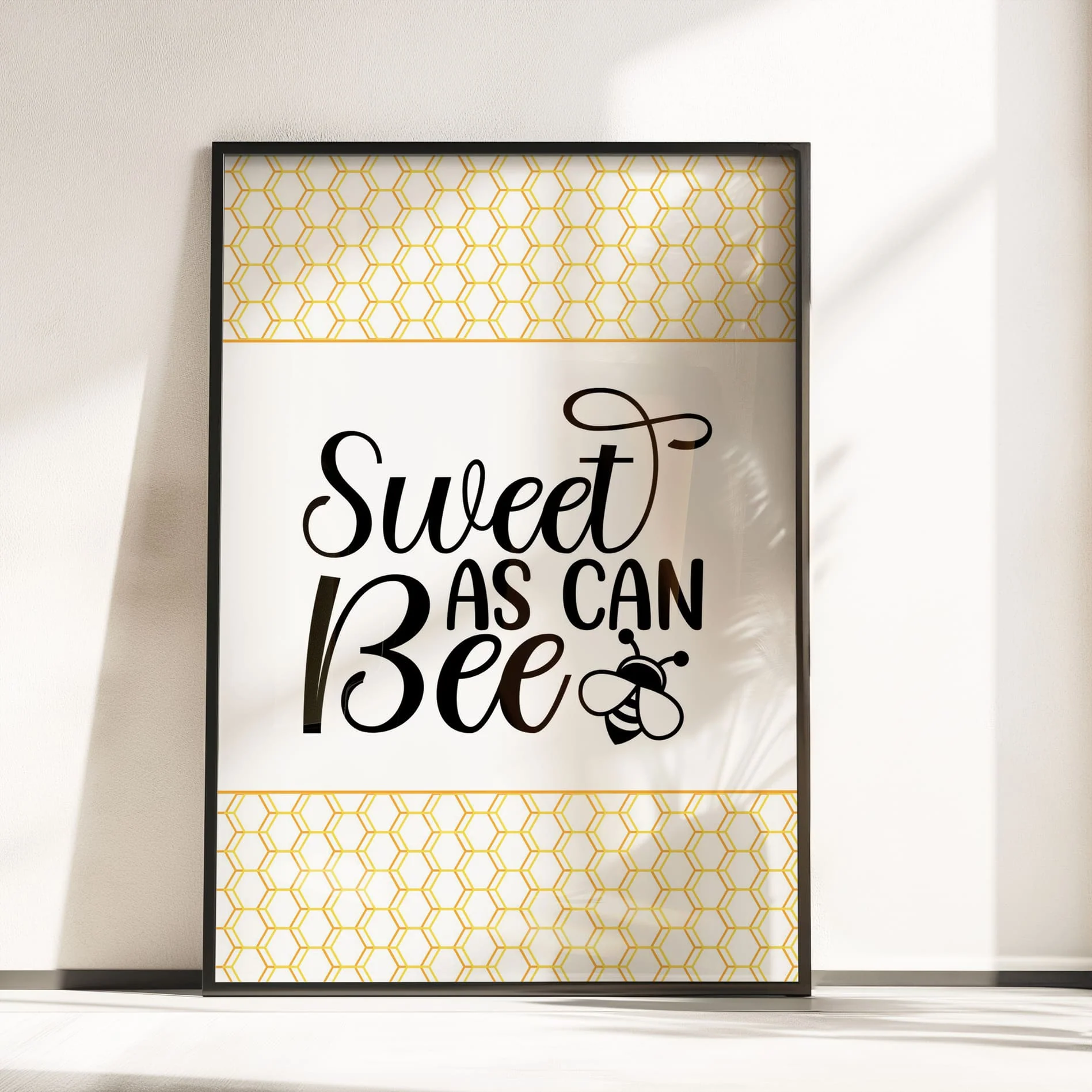 Retro Bumble Bee Nursery Wall Art | Set of 3 Personalised Name Prints - Image 3