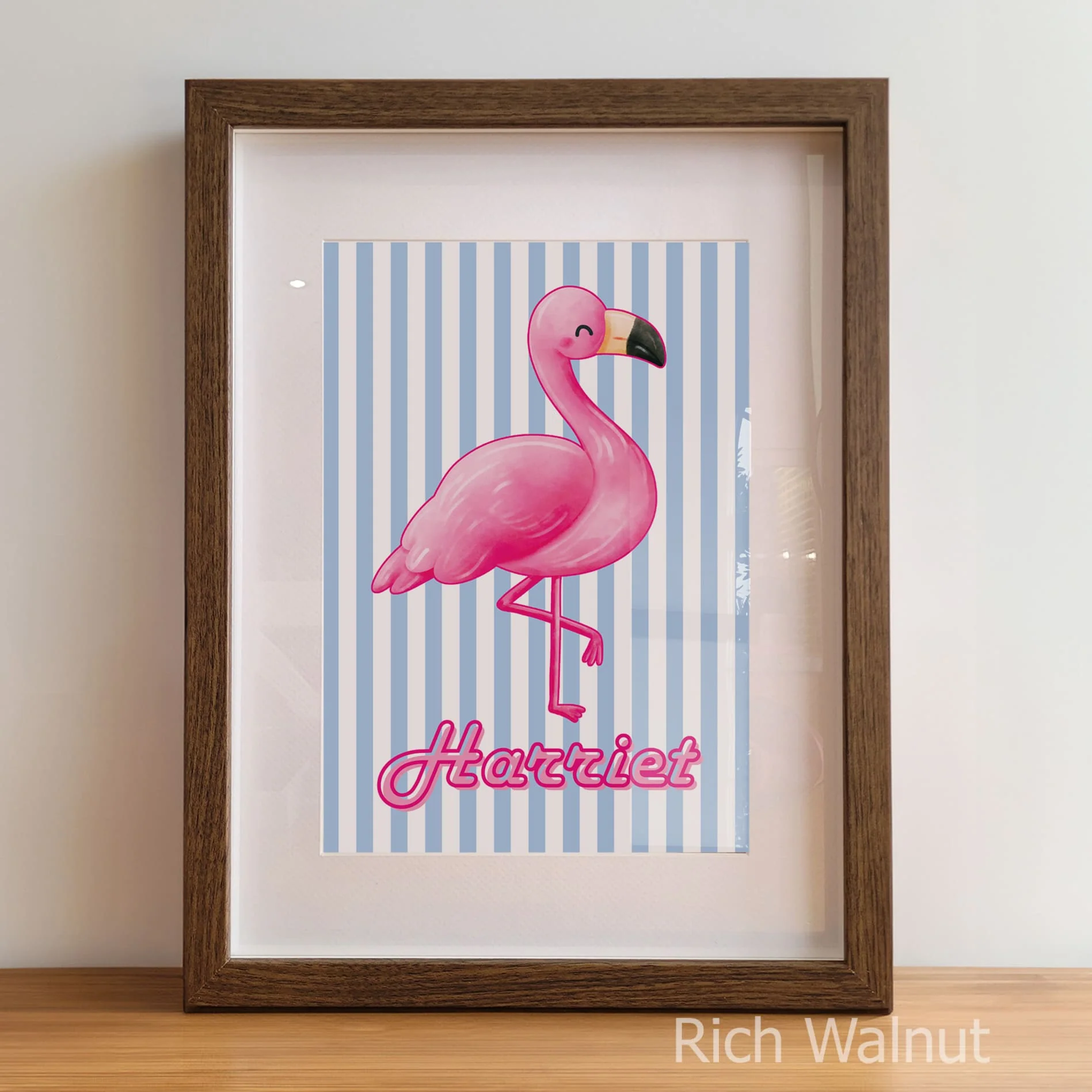 Retro Flamingo Children's Bedroom Décor | Set of 3 Nursery Wall Art - Image 6