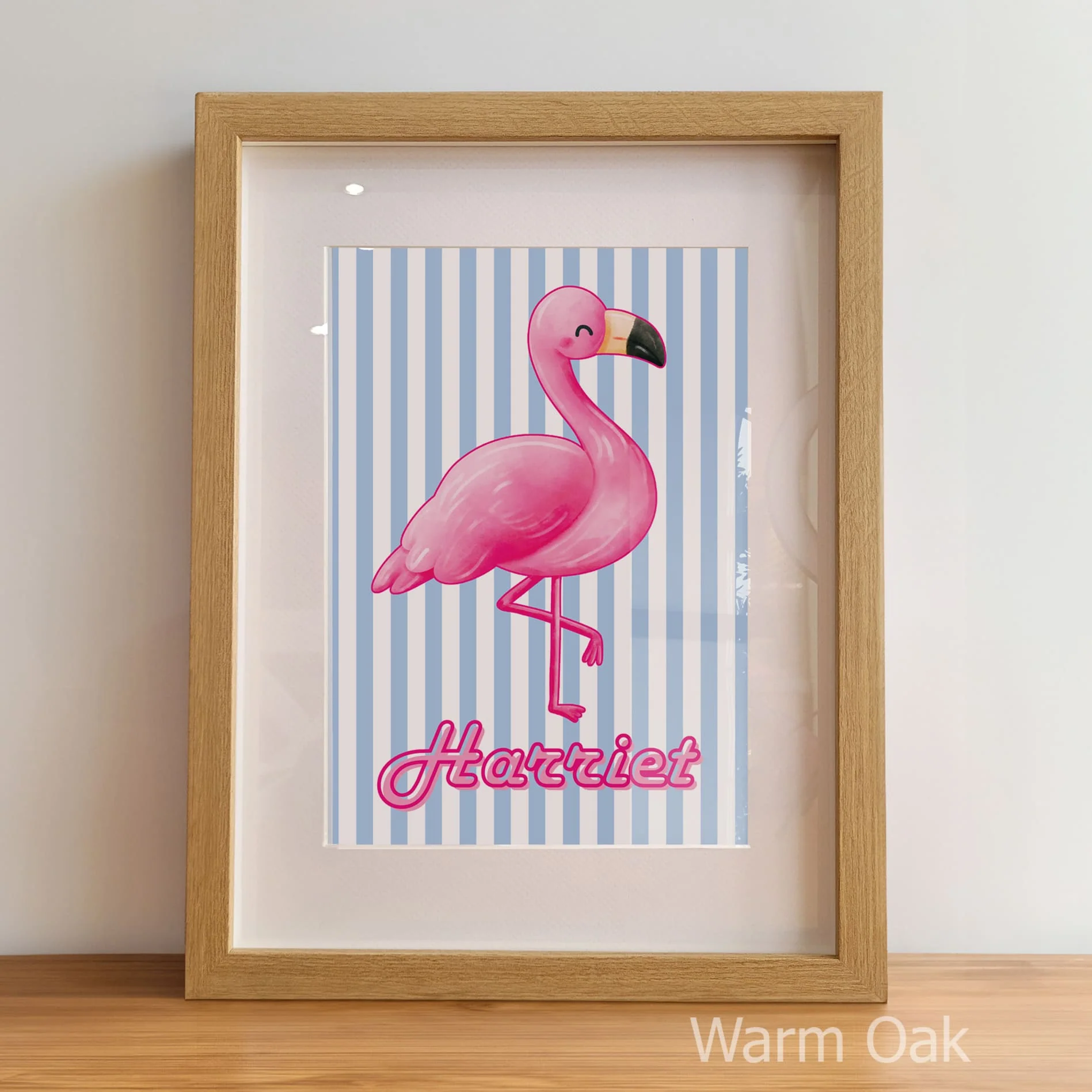 Retro Flamingo Children's Bedroom Décor | Set of 3 Nursery Wall Art - Image 7