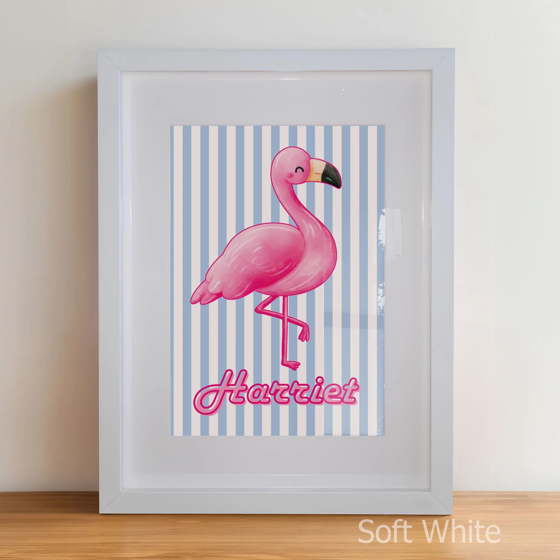 Retro Flamingo Children's Bedroom Décor | Set of 3 Nursery Wall Art - Image 8
