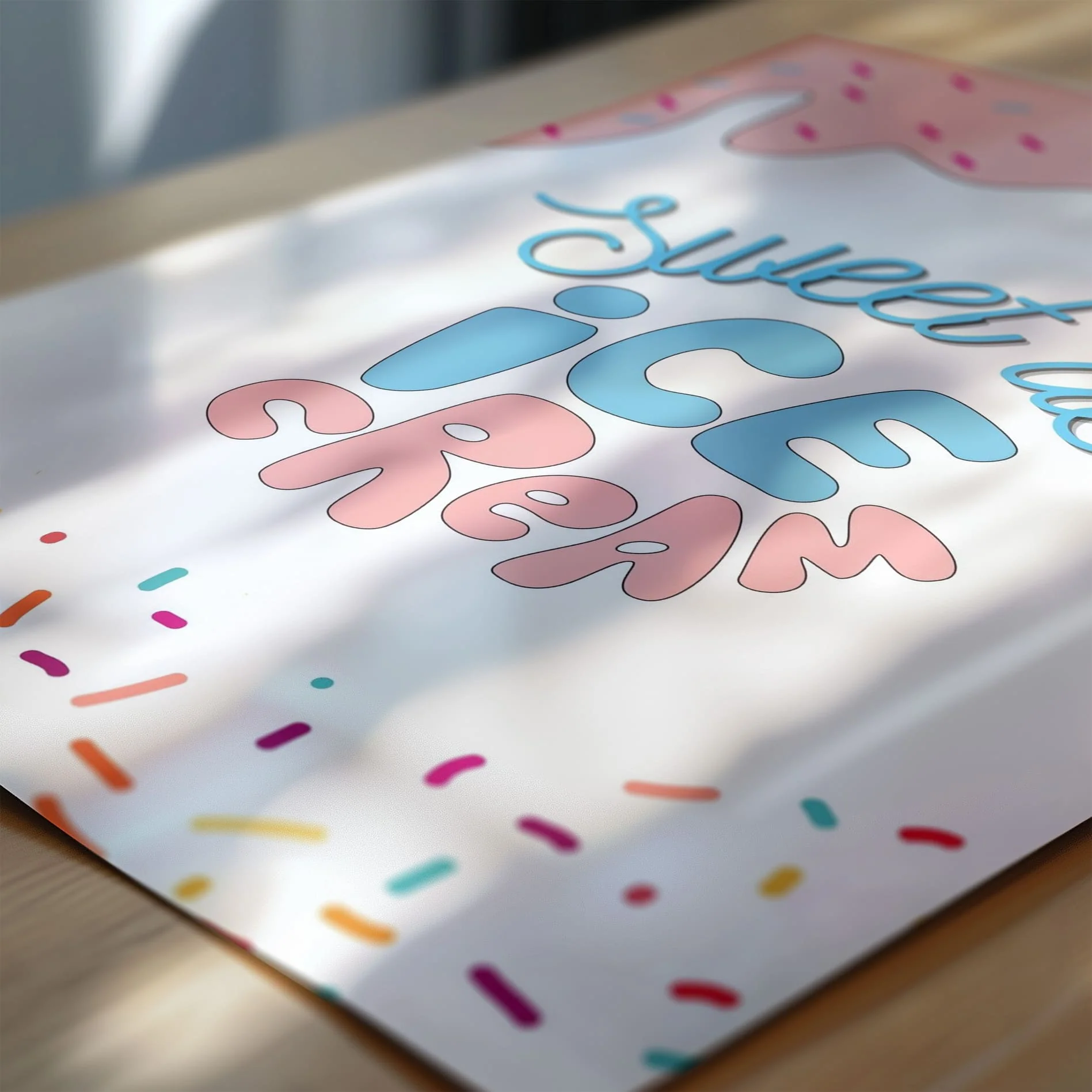 Retro Ice Cream Nursery Wall Art | Set of 3 Personalised Prints - Image 6