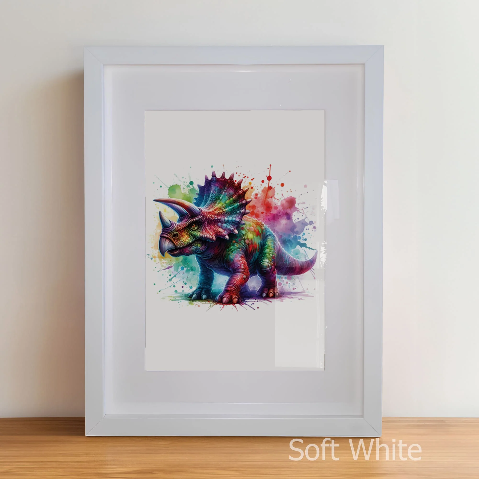 Bold & Vibrant Dinosaur Set | Set of 3 Personalised Nursery Art - Image 7