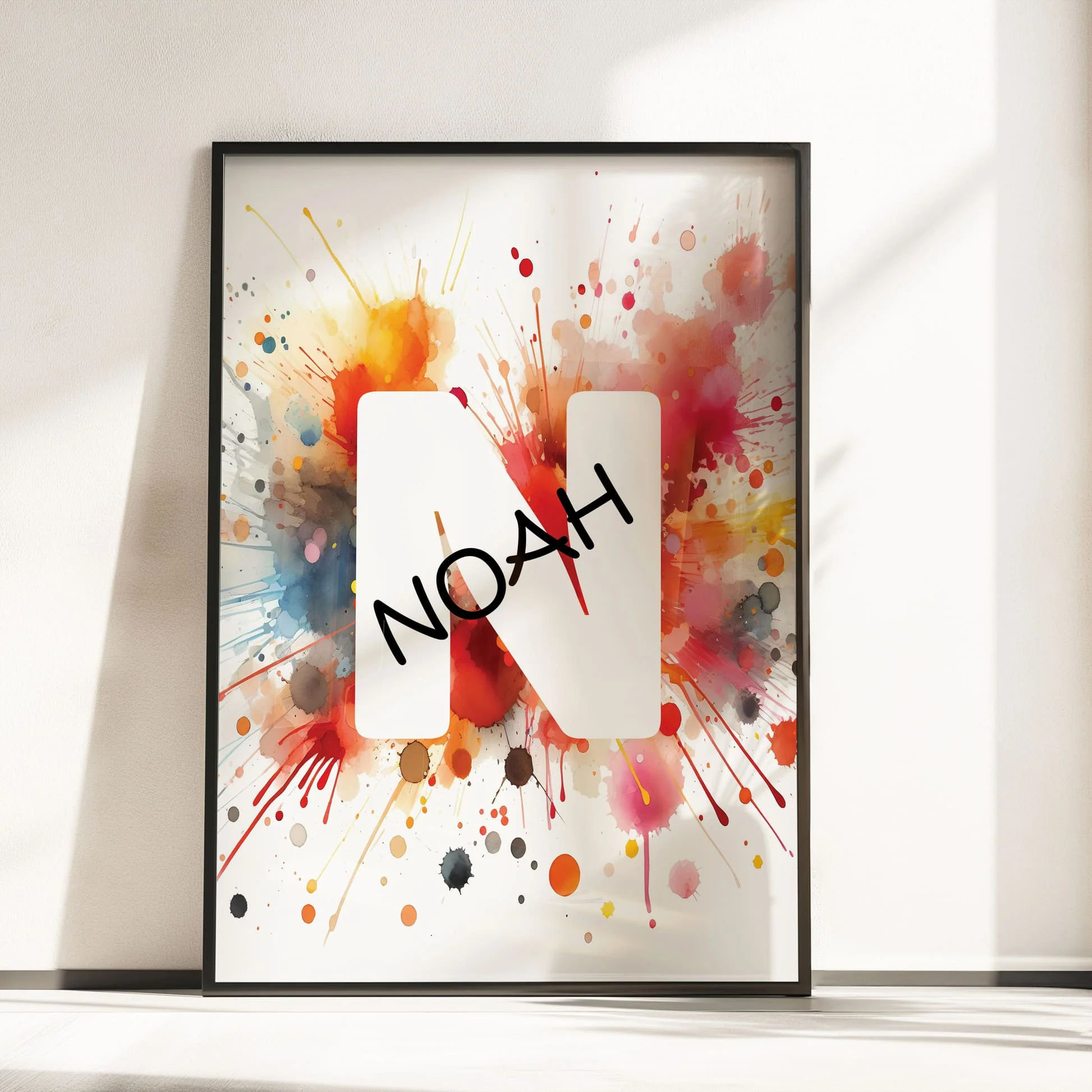 Red Dinosaur Trio | Personalised Nursery Art Set of 3 - Image 3