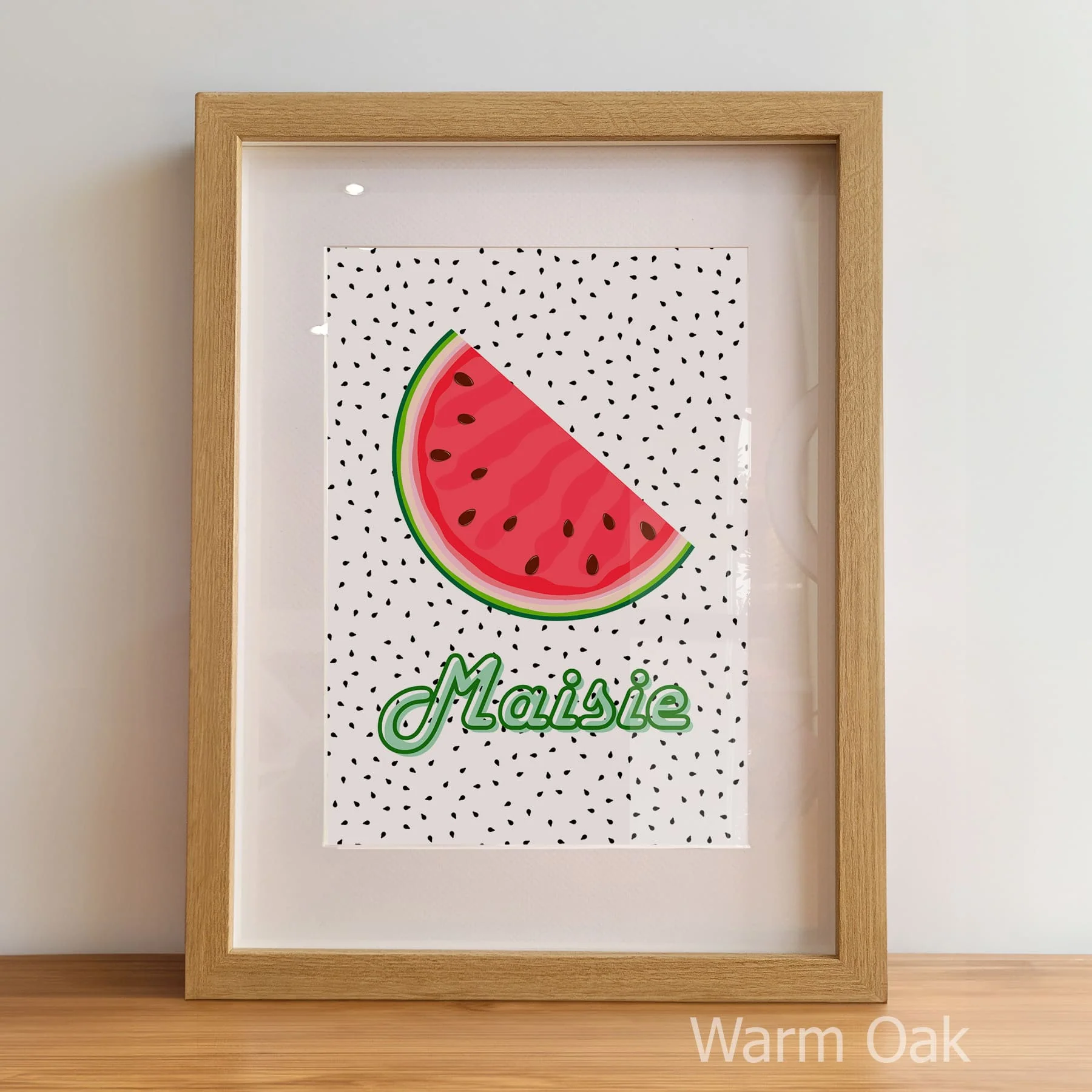 Watermelon Nursery Prints | Set of 3 Personalised Wall Art for Kids Room - Image 5